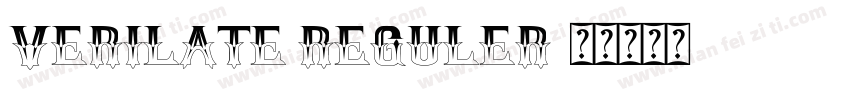 Verilate Reguler字体转换